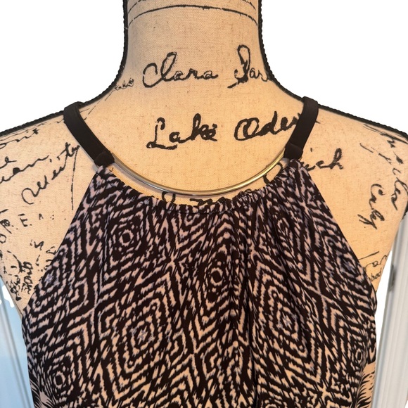 INC International Concepts Women’s Hardware Halter Patterned Pullover Blouse XL - Picture 5 of 8